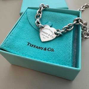 Tiffany & Co. Silver Heart Tag Necklace